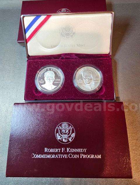 Silver Robert F. Kennedy Commemorative Coin Set