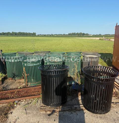 Metal Commercial Waste Cans