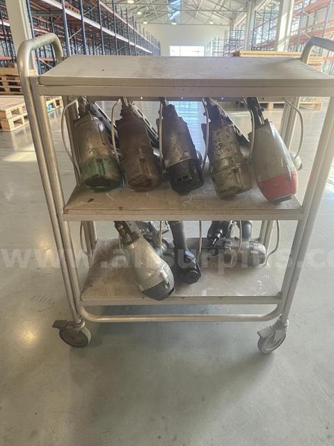 (8) Mixed lot of used pneumatic framing nailers