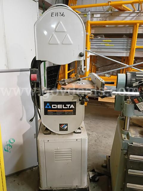 DELTA 14" WOOD CUTTING BAND SAW & DELTA 3HP DUST COLLECTOR
