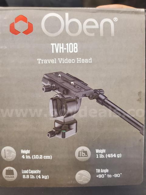 Oben TVH-108 Travel Video Head! Complete with box!