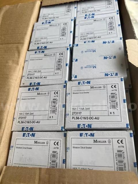 LOT OF 10 Circuit Breaker Eaton Moeller PLS6-C16/2-DC-AU,16A,C 10ka 2P, Mini Circuit Breaker-273117 NEW *CAN SHIP*