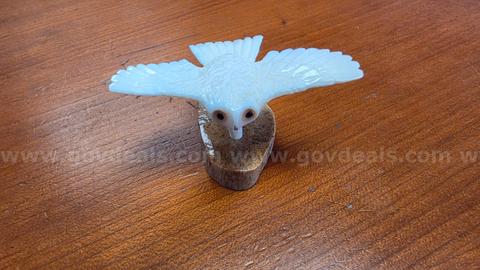 A beautifully carved ivory owl ( Anchorage AK)