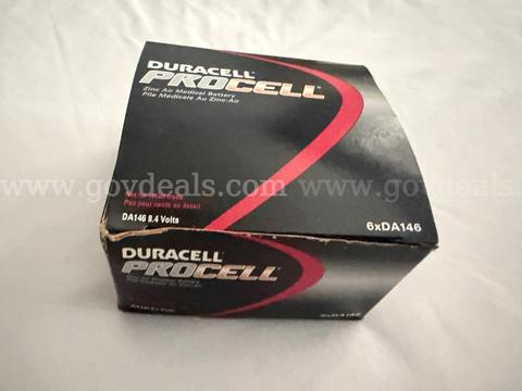 Lot of 4 DURACELL PROCELL DA146 8.4V ZINC AIR MEDICAL BATTERY *WILL SHIP*