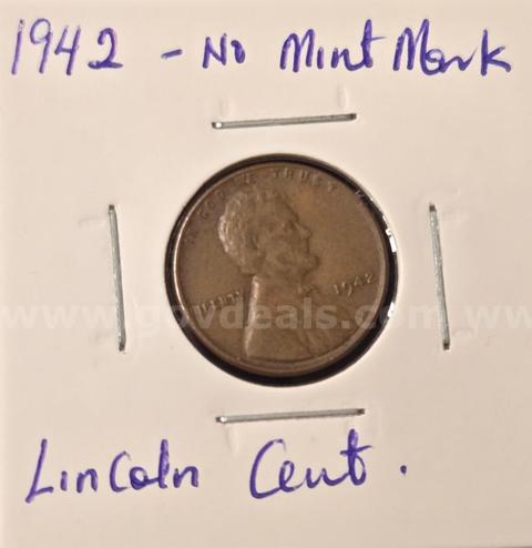1942-D Lincoln Wheat Cent struck at the historic Denver Mint during the World War II era