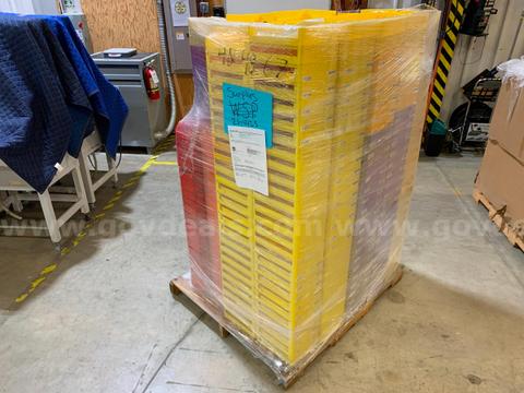 Pallet of Job Trays for Lens Polisher (ID #45636) (I13-1L) (25-4425-3) 310