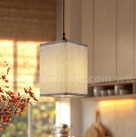 SHIPPING AVAILABLE lot of 2 Grey Linen Square Lamp Shade E26 110V for Table Lamp/Floor Lamp(pa-03)