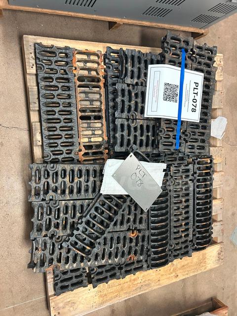 ONE PALLET - Lot of Cast Iron Trench Drain Grates