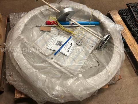 ONE PALLET - Large Circular LED Light Fixture with Mounting Hardware