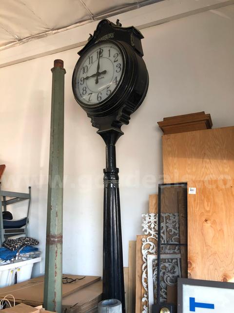 Double sided 12 ft clock