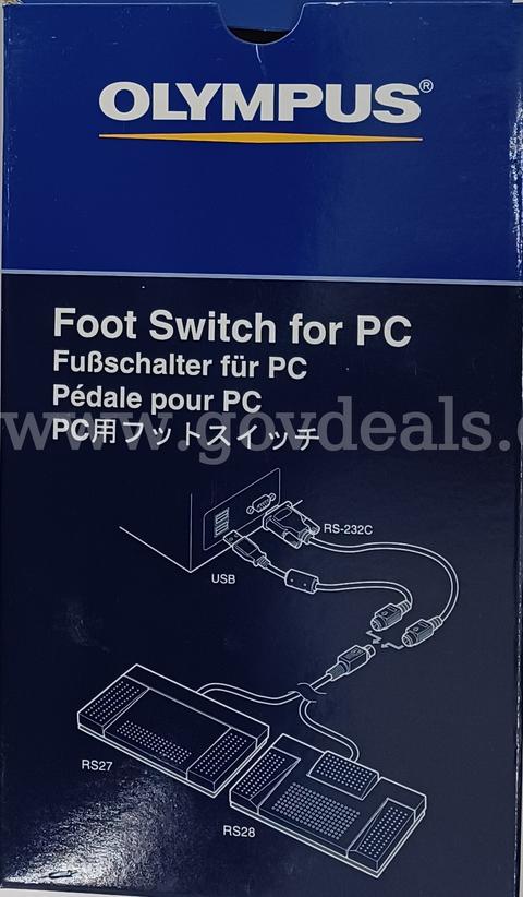 Lot of 10 New Olympus RS-27 USB 3-Button Foot Switch Pedals – Model 147036