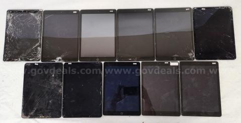 Lot of (11) Apple iPads – Mixed Models – MDM / Locked / Parts – As-Is