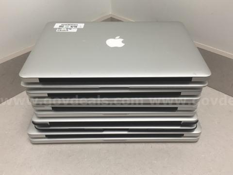 Lot of 10 Apple MacBook's, 1x 2017, 8x 2015, 1x 2014