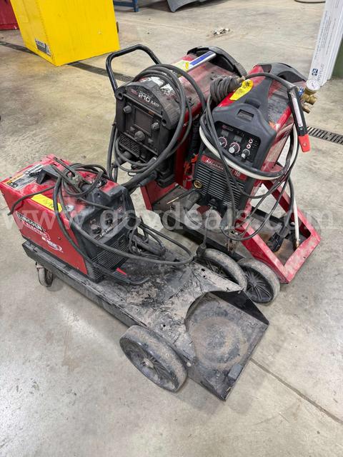 Lot of THREE (3) Welders and Carts