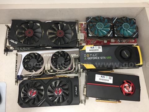6 Mixed Graphics cards