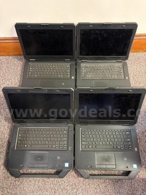 Lot of 4 Dell Latitude 5414 Rugged Laptops