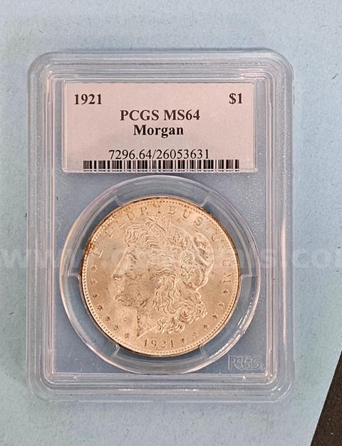 1921 Morgan Silver Dollar Coin