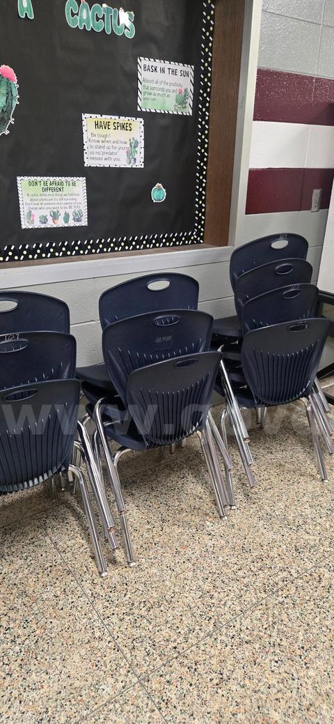 Navy blue chairs