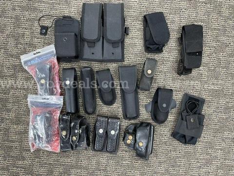 Lot of 16 Police Belt Accessory Cases / Pouches – Mixed Styles – 2 New in Package