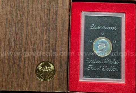 1972-S Eisenhower Dollar | 40% Silver |Original Government Packaging | A great piece for Eisenhower Dollar Collectors.