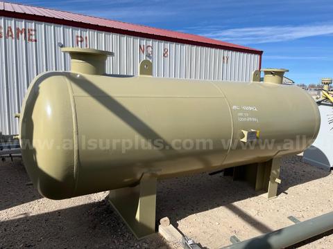 Separator, Horizontal, 48in X 11ft, S/S, Flare Knock Out, 125psi, UNUSED, Qty 1