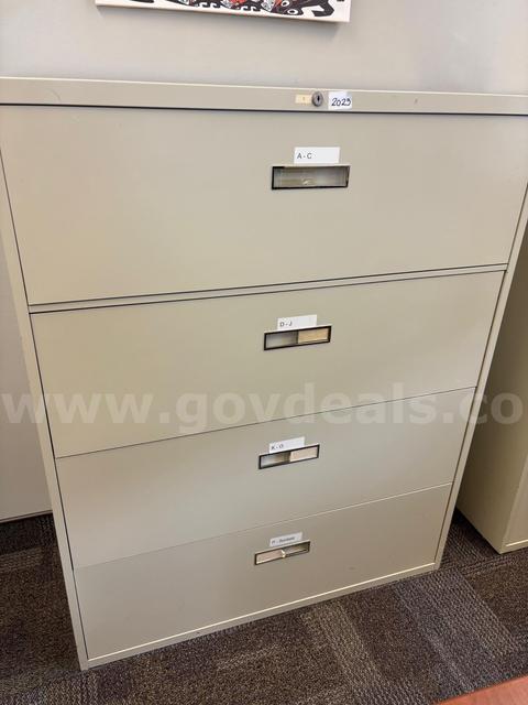Metal file cabinets