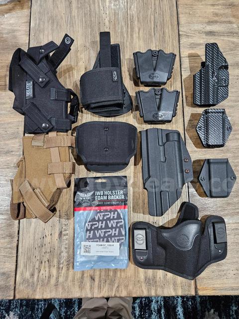 Large Tactical Holster & Magazine Carrier Lot – Dara / Falco / WTPH / Elite Tactical / Springfield – New & Like New