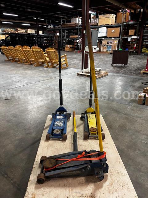 Lot of Three (3) Floor Jacks