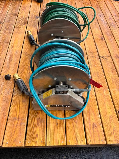 2 5000 psi Hurst Hose reels