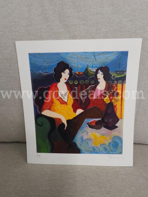 Friends by Itzchak Tarkay  Dated 1994  Artist Proof with Certificate,  Investment