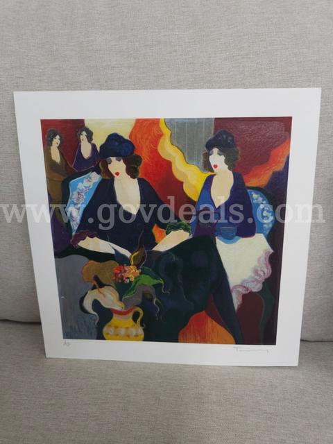 Afternoon Tea by Itzchak Tarkay  Dated 1995  Artist Proof with Certificate,  Investment