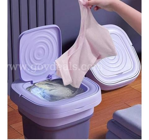SHIPPING AVAILABLE BRAND NEW Lot of 5 Portable Folding Mini Washing Machine, Compact Design, Purple(HIH2005003)