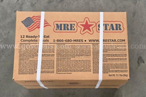 MRE STAR 12 Ready-to-Eat Complete Meals (10 Cases) - Menu A2 Expired 6/13/2026