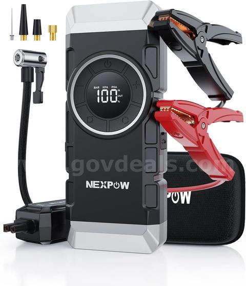 SHIPPING AVAILABLE NEXPOW NP2 3000A Jump Starter with Air Compressor, 160PSI Digital Tire Inflator, 12V Portable(8888-u)