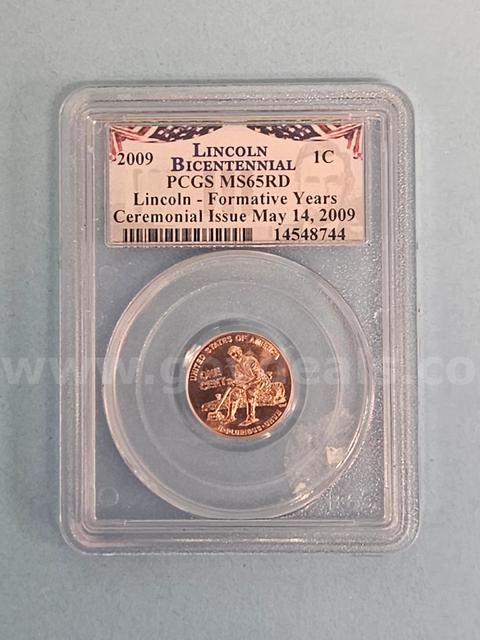 2009 Lincoln Formative Years Ceremonial Issue Penny Coin