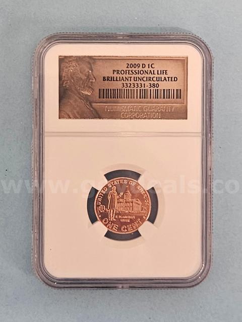 2009 D Professional Life Penny Coin