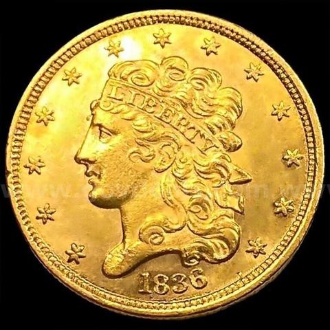 Beautiful Classic Head $5 Gold Coin 1836 High Grade - Reserve Lowered
