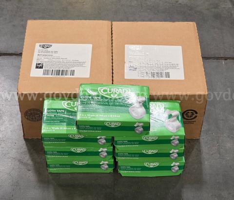 Lot of Curad Cloth Medical Tape (2 Case Boxes + 7 Retail Packs)