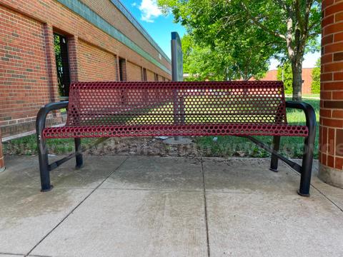 6' Four-Legged Rubber Coated Bench