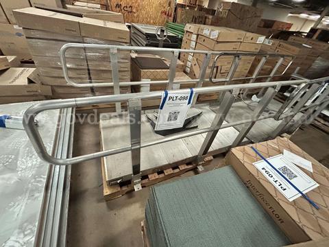 TWO BRIDGES and THREE RAMPS - Modular Aluminum Ramp and Guardrail System with Ribbed Platform