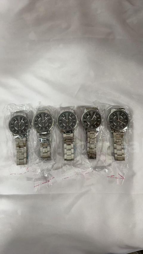SHIPPING AVAILABLE lot of 5 DEYROS Men's Stainless Steel Chronograph Watch, 42mm
