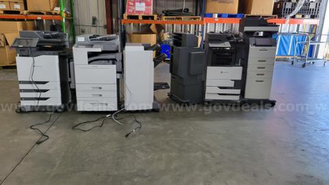 Lot of 7 Office Printers & Copiers (Lexmark & Canon Models)