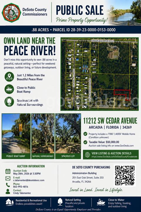 11212 SW Cedar Avenue in Arcadia, Florida, 34266