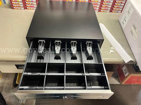 LOT# 1 QTY 10 APG VBS296-5-BL1616-B5 CASH DRAWERS (NEW IN OEM PACKAGING) - SHIPP