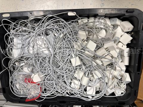 Lot of Apple Lightning Cables and USB Chargers