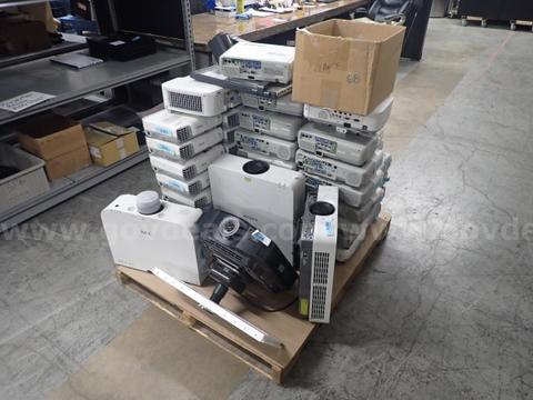Pallet of 66 Various Projectors with remotes