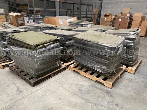 Surplus Military Style Cots, lot of 154