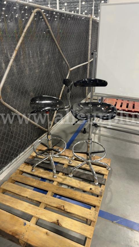 2 Ea. Adjustable Tractor Seat Stool with Backrest