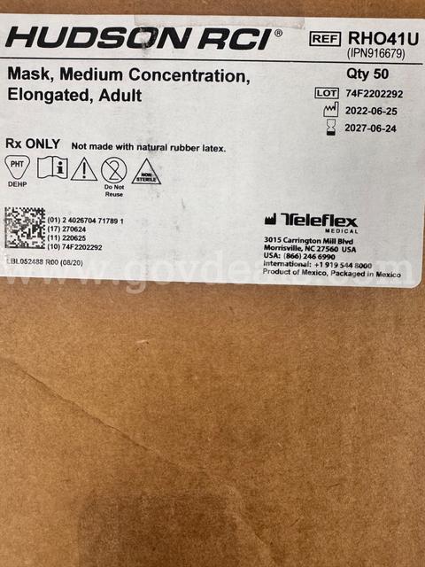 Hudson Elongated Mask LOT of 10