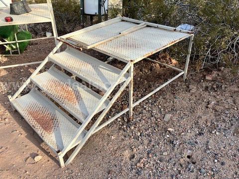 Metal stairs